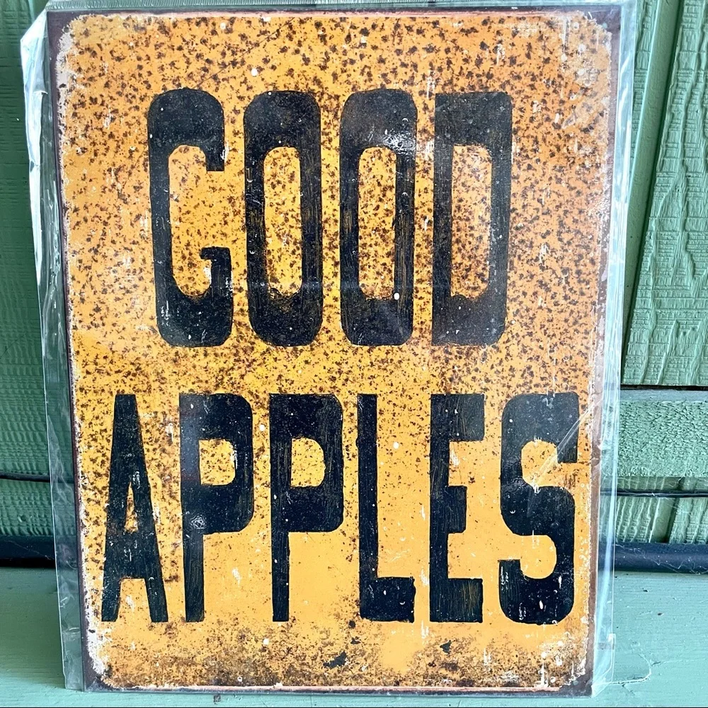 NEW Good Apple Metal Sign